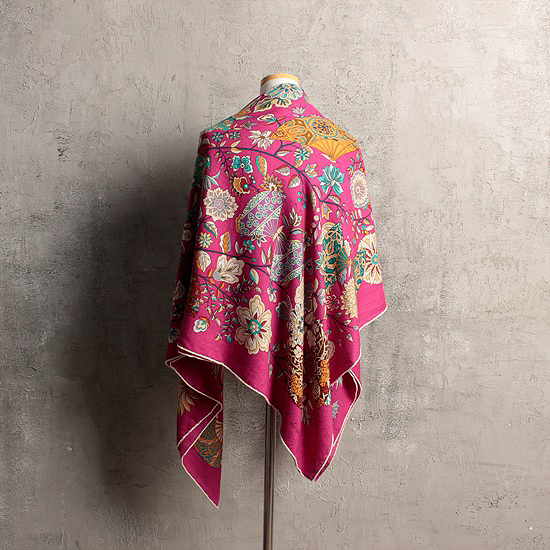 HERMES cashmere  silk big size shawl
