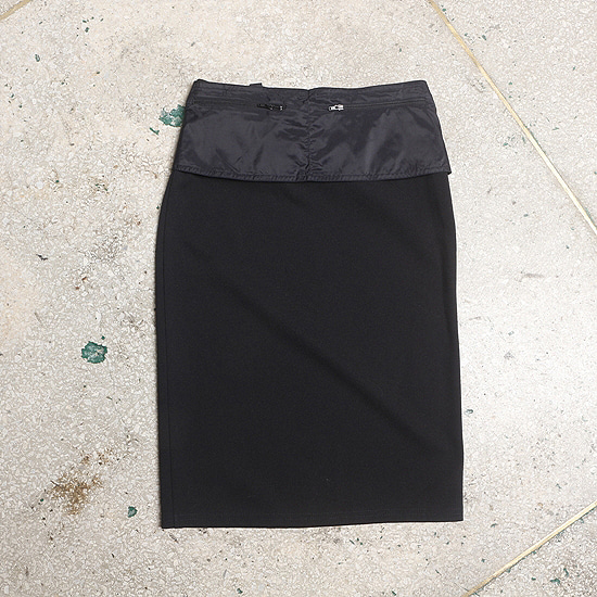 MORGAN clip detail skirt (25inch)