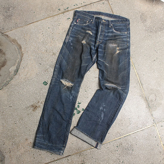 VICTIM damage detail denim pants (33inch)