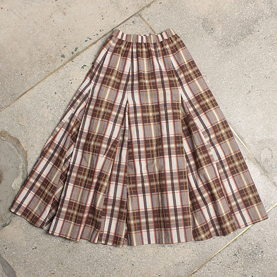 Ruiko Miyoshi check skirt (24.5 ~ inch)