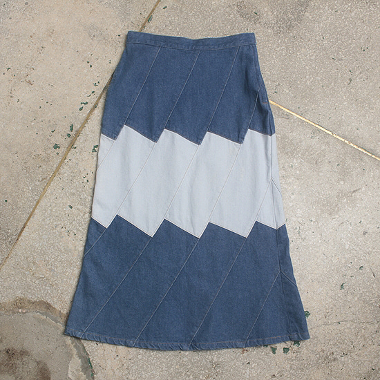 Ensuite patch work denim skirt (27.5inch)