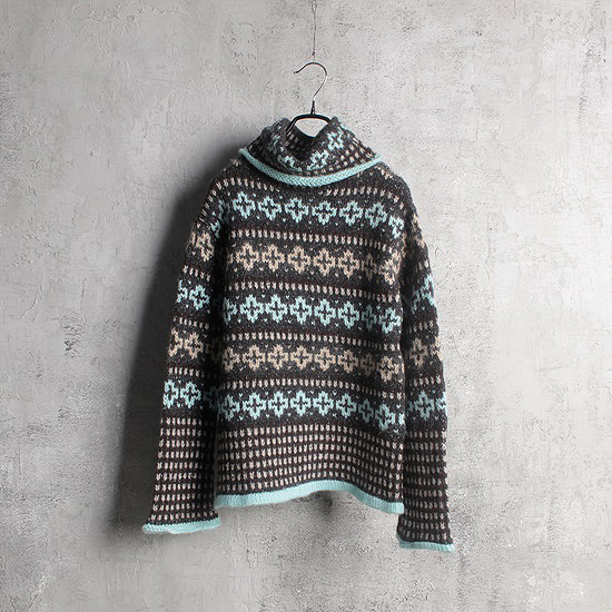 Hikaru noguchi wool mohair turtle neck knit