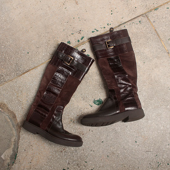 GEOX leather long boots (240)